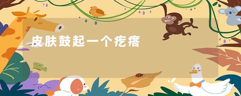 皮肤鼓起一个疙瘩