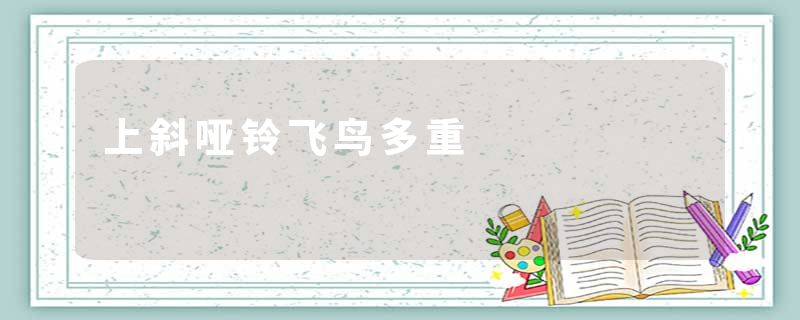 上斜哑铃飞鸟多重