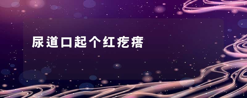 尿道口起个红疙瘩