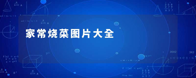 家常烧菜图片大全