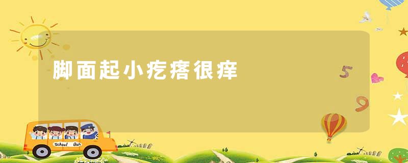 脚面起小疙瘩很痒