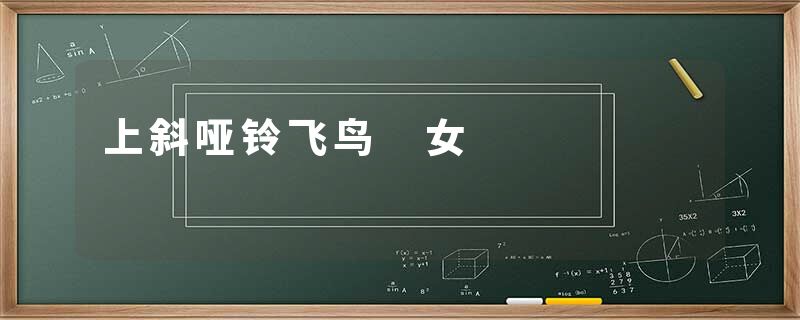 上斜哑铃飞鸟 女