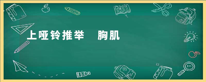 上哑铃推举 胸肌