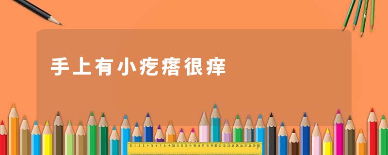 手上有小疙瘩很痒