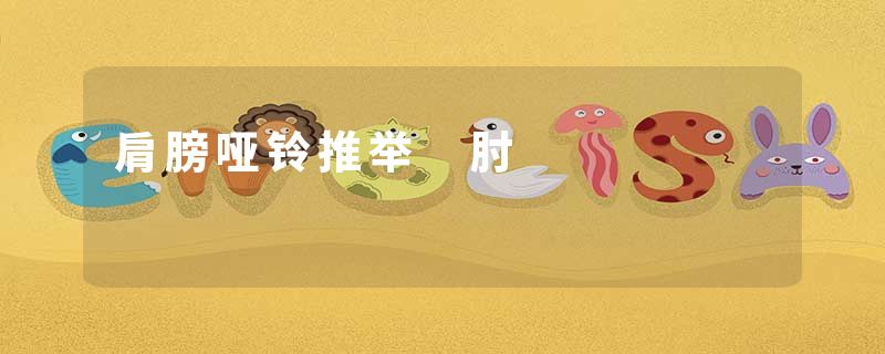 肩膀哑铃推举 肘