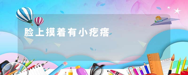脸上摸着有小疙瘩
