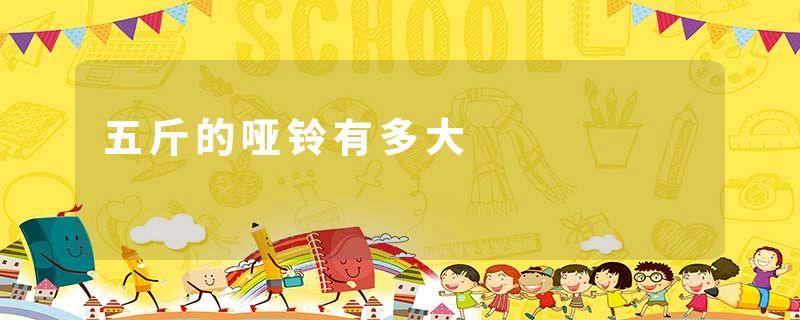 五斤的哑铃有多大