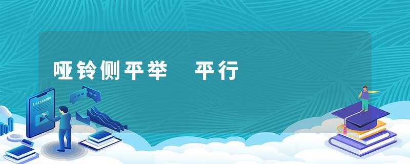 哑铃侧平举 平行