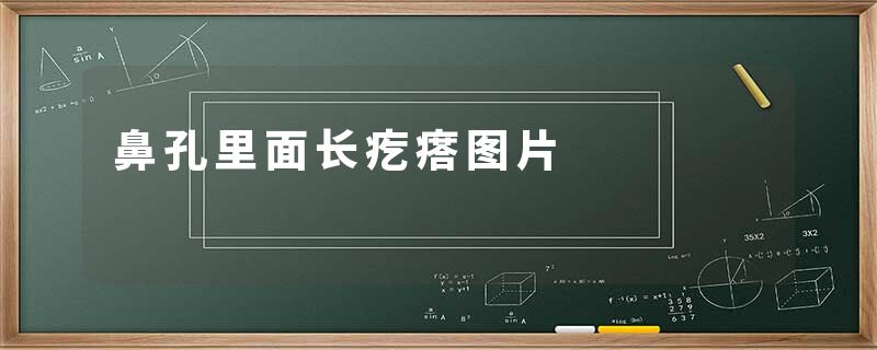 鼻孔里面长疙瘩图片