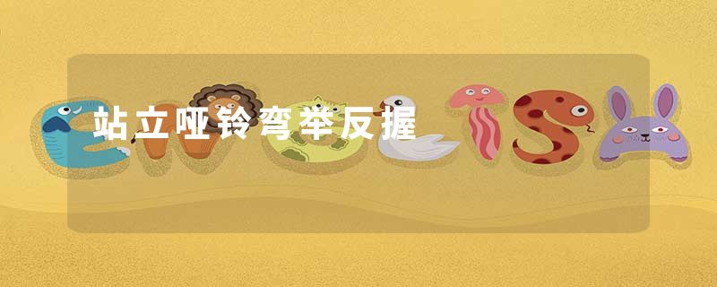 站立哑铃弯举反握
