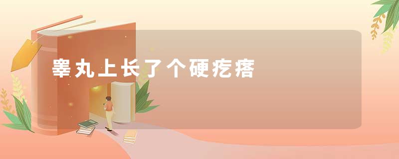 睾丸上长了个硬疙瘩