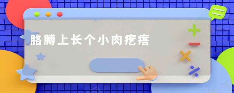 胳膊上长个小肉疙瘩