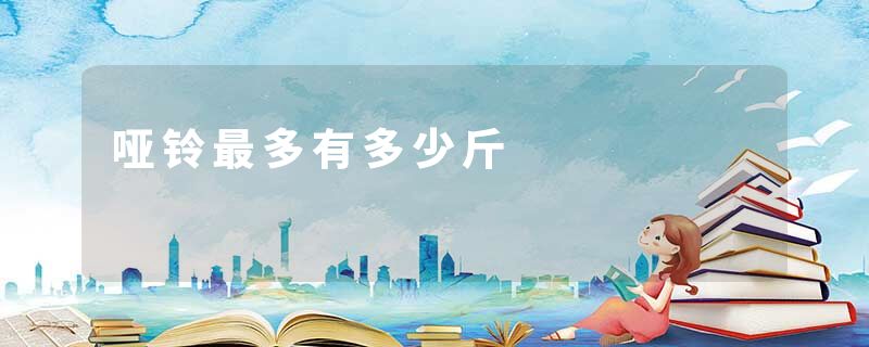 哑铃最多有多少斤