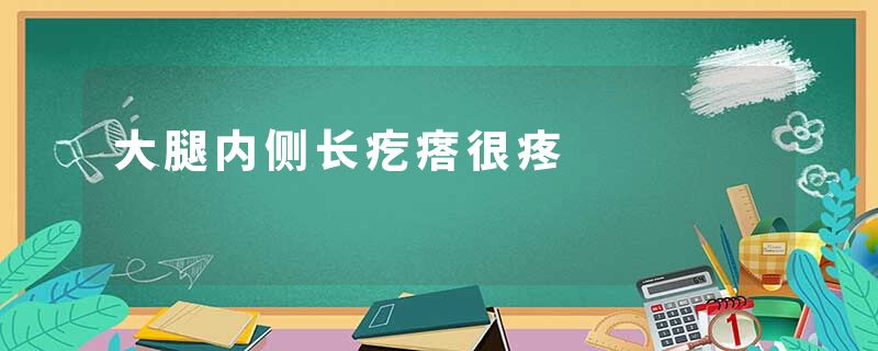 大腿内侧长疙瘩很疼
