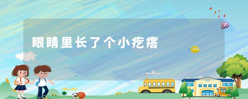 眼睛里长了个小疙瘩