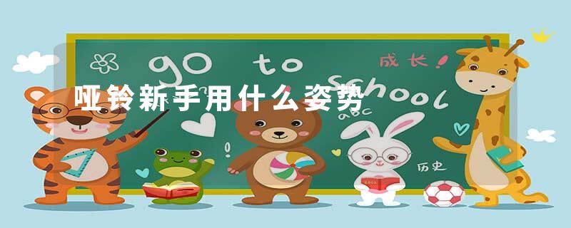 哑铃新手用什么姿势