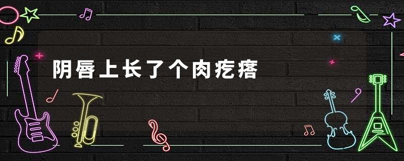 阴唇上长了个肉疙瘩