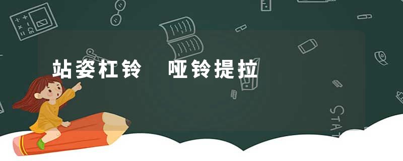 站姿杠铃 哑铃提拉