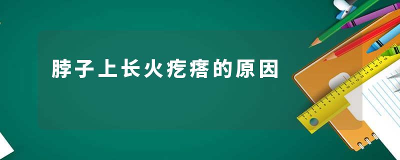 脖子上长火疙瘩的原因