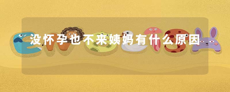 没怀孕也不来姨妈有什么原因