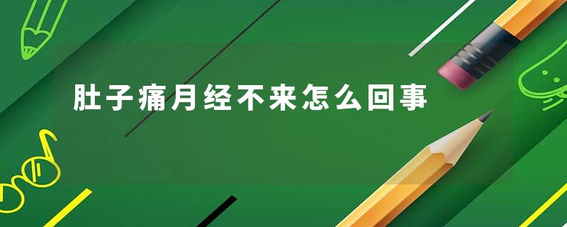 肚子痛月经不来怎么回事