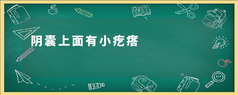 阴囊上面有小疙瘩