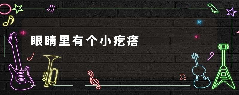 眼睛里有个小疙瘩