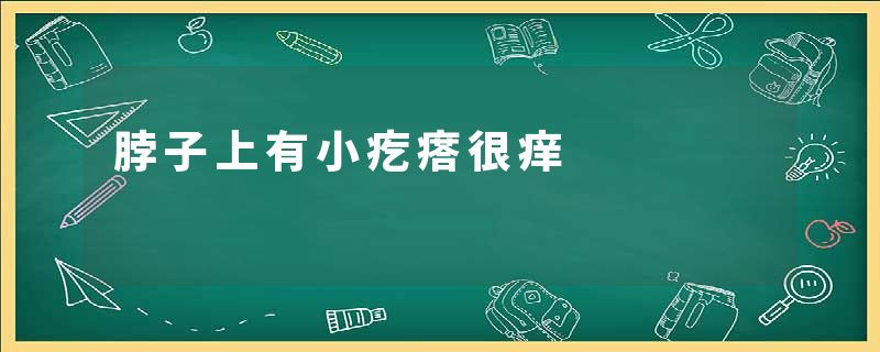 脖子上有小疙瘩很痒