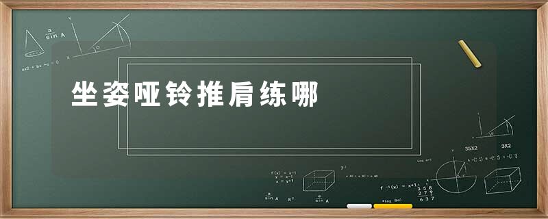 坐姿哑铃推肩练哪