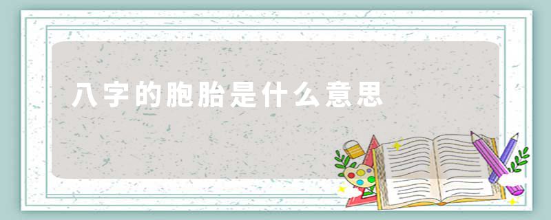 八字的胞胎是什么意思