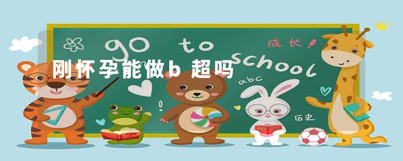 刚怀孕能做b超吗