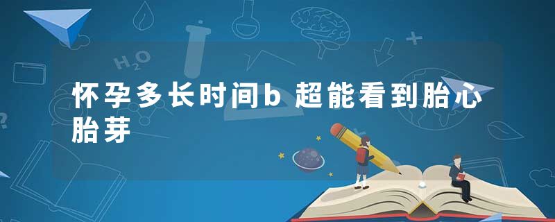 怀孕多长时间b超能看到胎心胎芽
