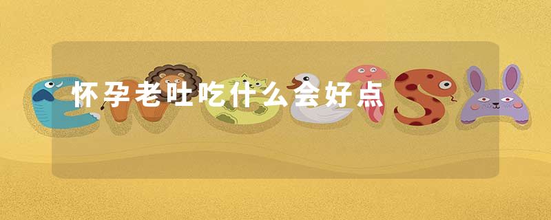 怀孕老吐吃什么会好点