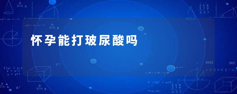怀孕能打玻尿酸吗