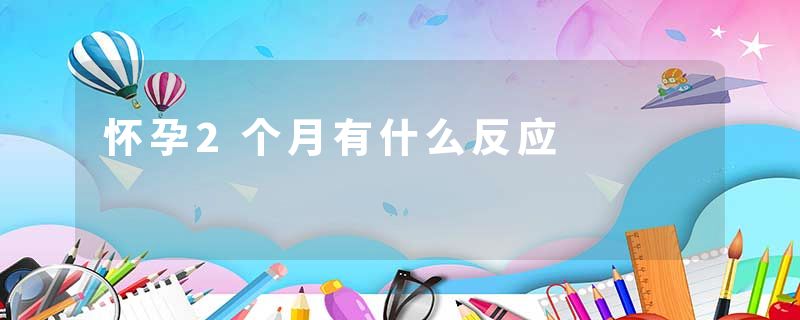 怀孕2个月有什么反应