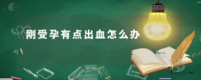 刚受孕有点出血怎么办