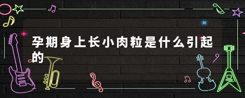 孕期身上长小肉粒是什么引起的