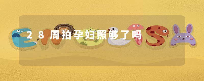 28周拍孕妇照够了吗