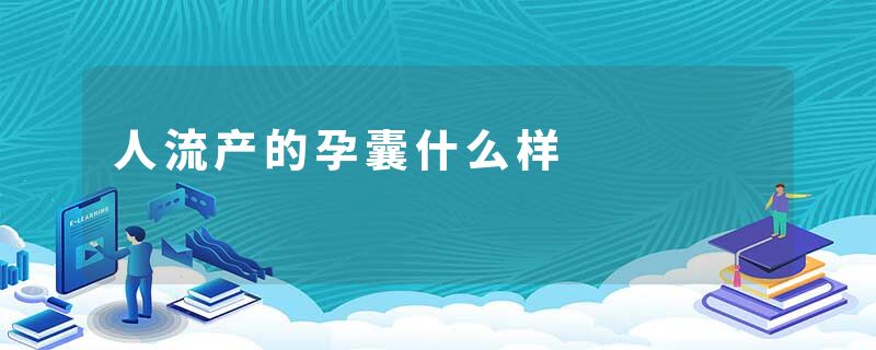 人流产的孕囊什么样