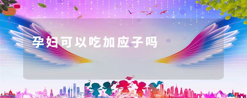 孕妇可以吃加应子吗