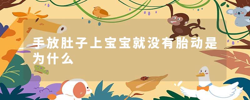 手放肚子上宝宝就没有胎动是为什么