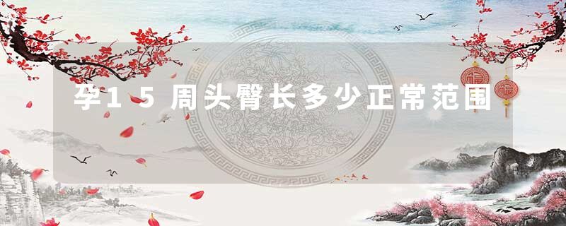 孕15周头臀长多少正常范围