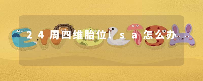 24周四维胎位lsa怎么办