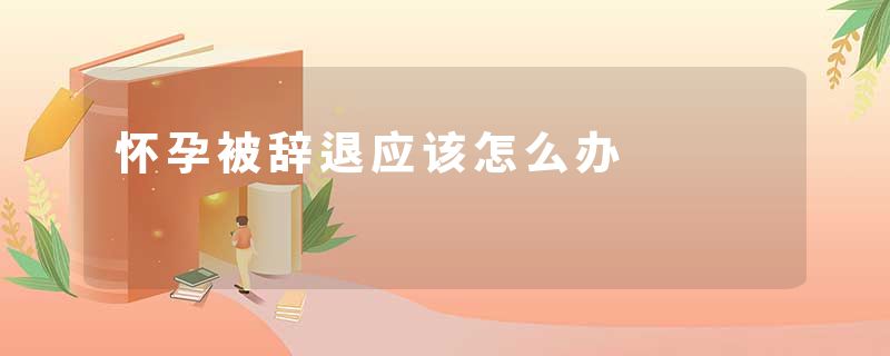 怀孕被辞退应该怎么办