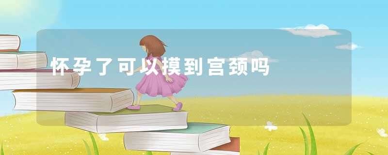 怀孕了可以摸到宫颈吗