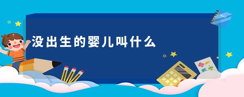 没出生的婴儿叫什么