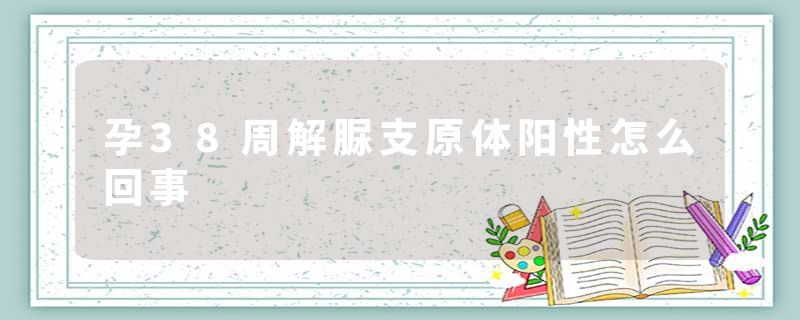 孕38周解脲支原体阳性怎么回事