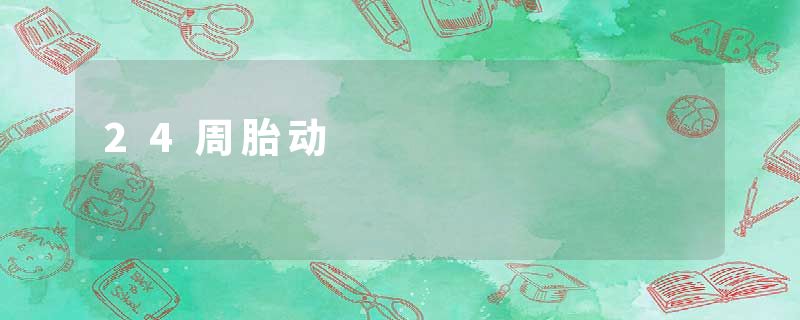 24周胎动