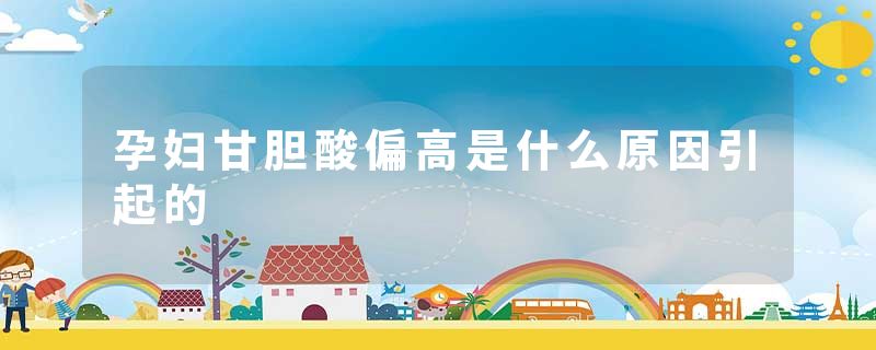 孕妇甘胆酸偏高是什么原因引起的