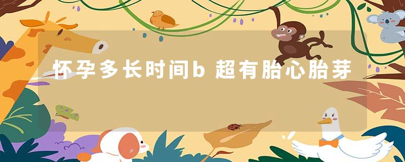 怀孕多长时间b超有胎心胎芽